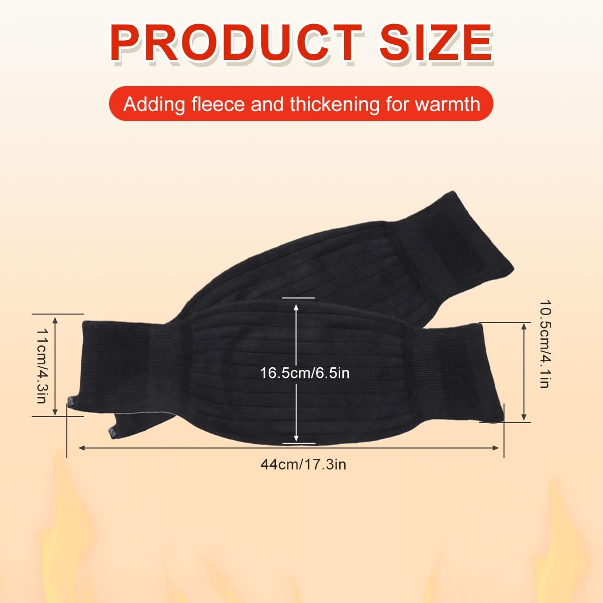 Unisex Cashmere Wool Knee Brace Pads Winter Warm Thermal Knee Warmers Sleeve