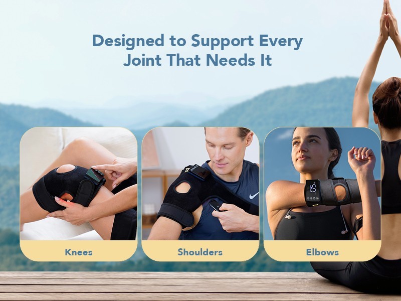 3-in-1 Red Light Knee Brace w/Heat – Knee Brace with Reduce Inflammation