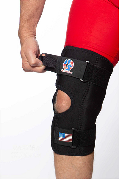 New Options Sports Knee Mate KC64-PC Hinged Wrap Around Knee Brace New Support