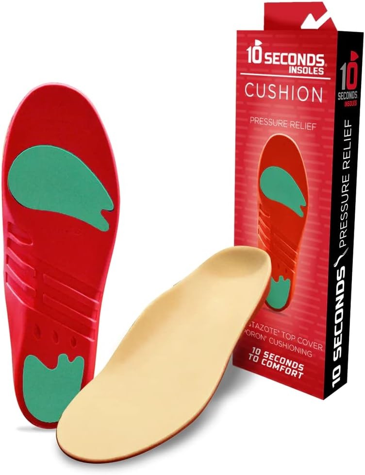 Cushioned Arch Support Shoe Inserts For Foot Pain Relief Medium Size M9 W11