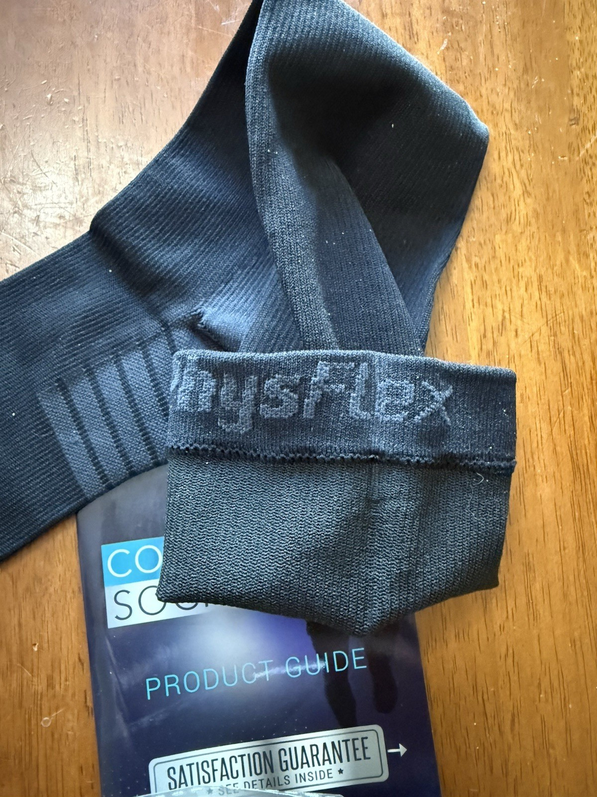 Phys Flex 20-30 mmHg Black Size S/M Compression Socks