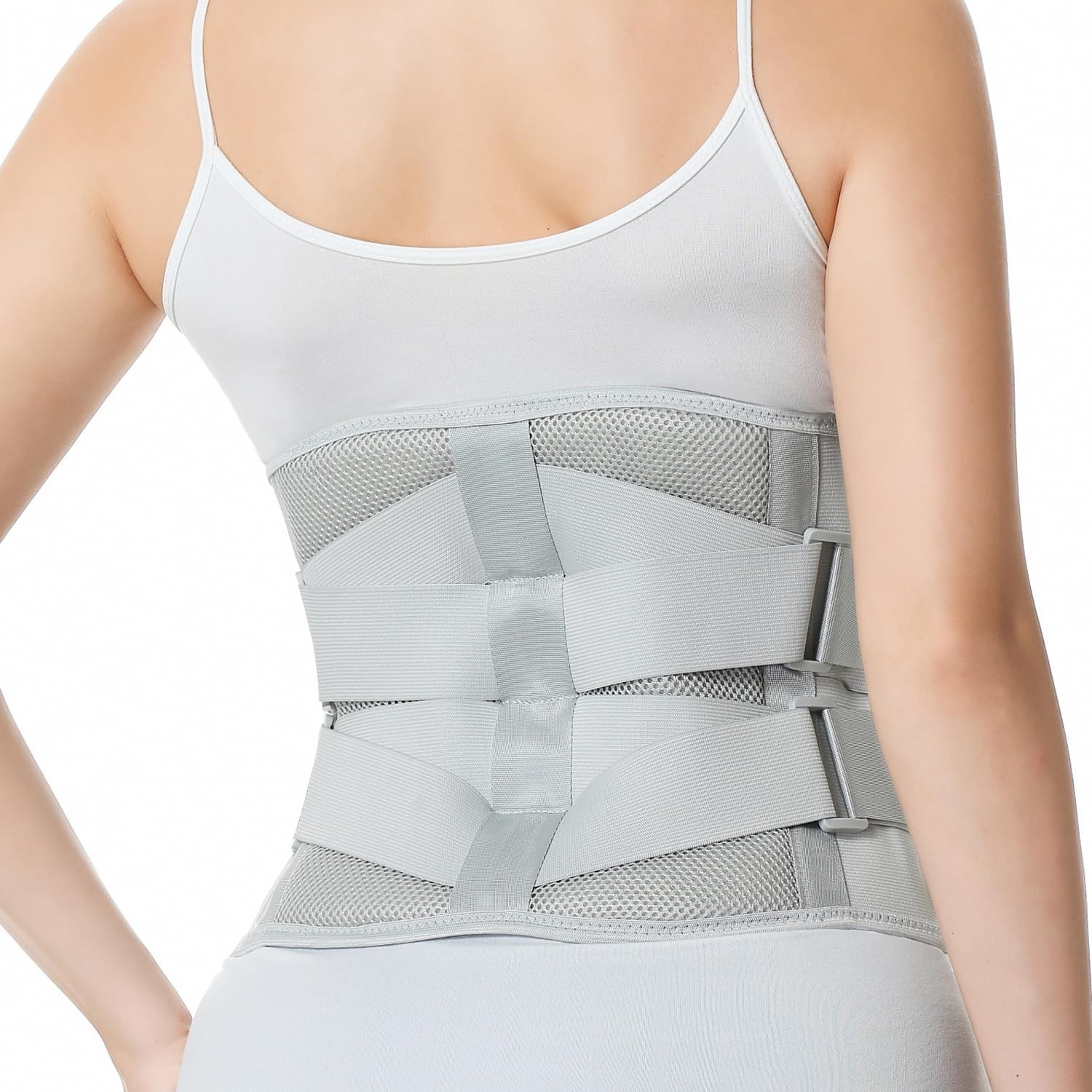Comfort Fit Lower Back Brace with Crisscross Design – Size L for Pain Relief