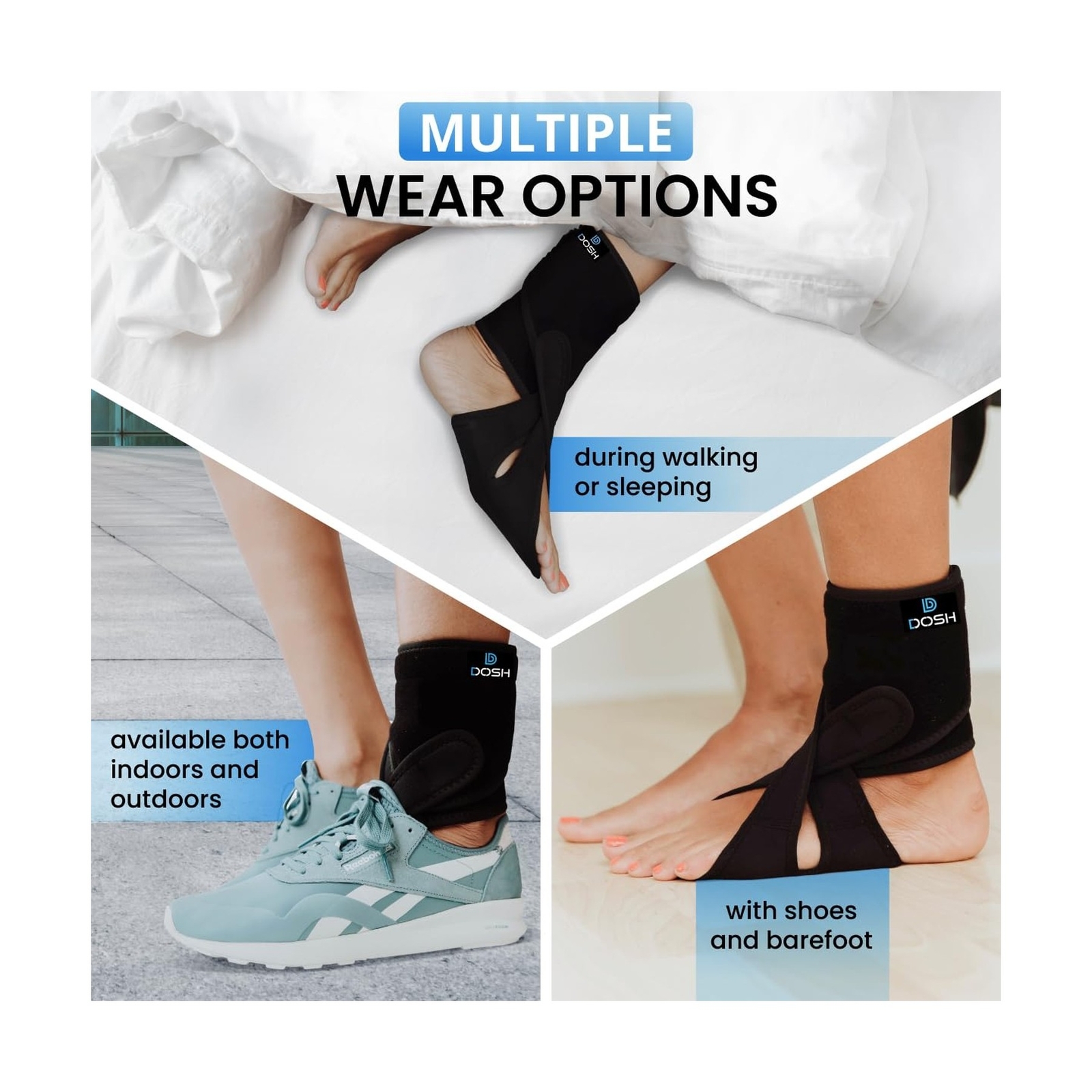 Dosh AFO Foot Drop Brace – Drop Foot Braces – Foot Drop Brace for Walking – A…