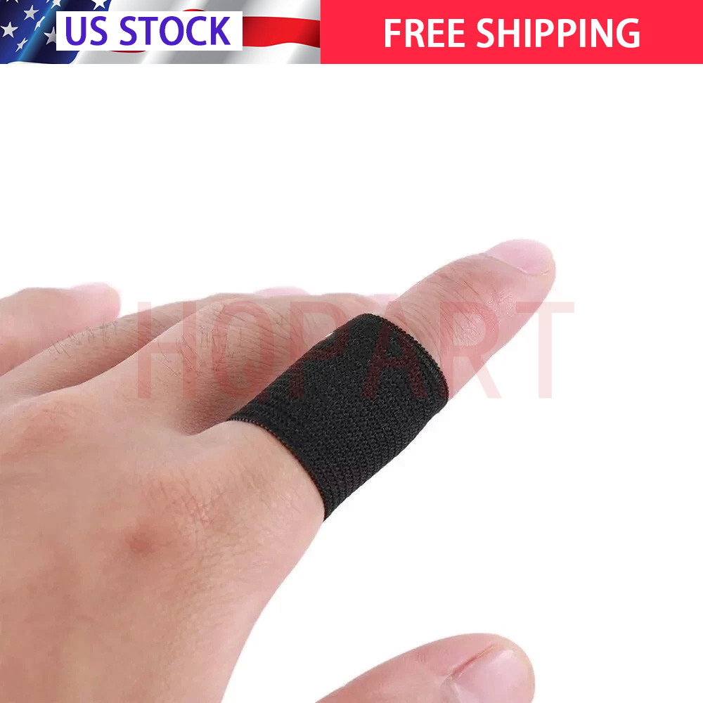 10 Pcs Elastic Finger Compression Sleeves Support Thumb Brace Protectors