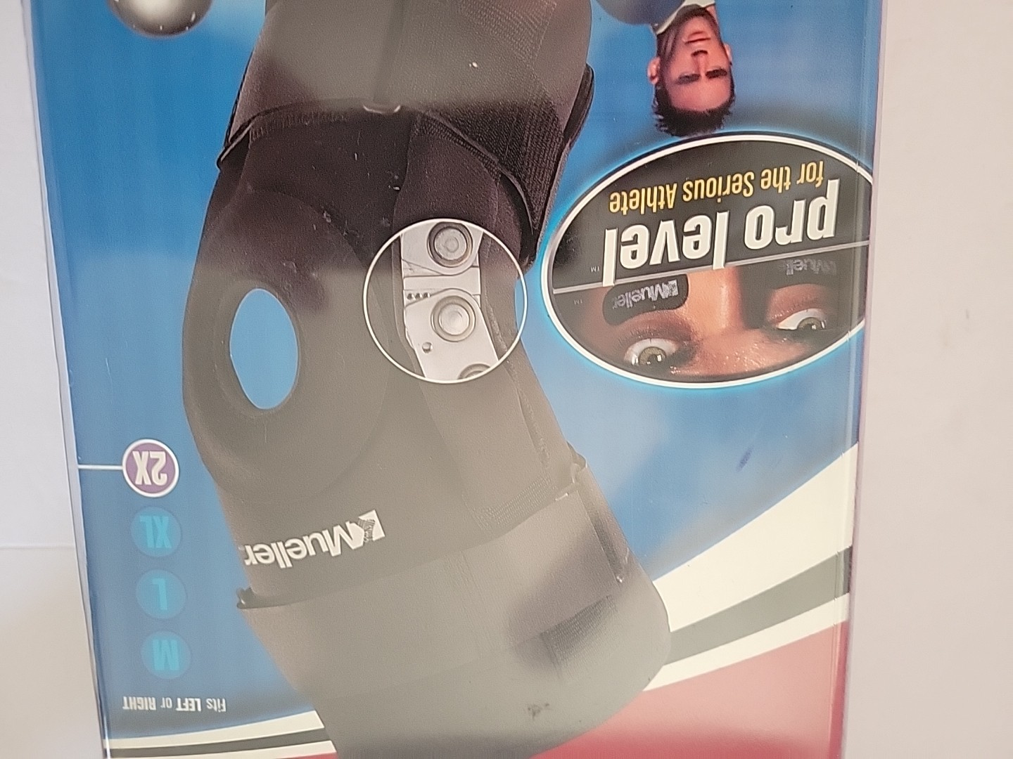 MUELLER SPORT CARE 1-PRO LEVEL HINGED KNEE BRACE XXL NEW ON SALE!