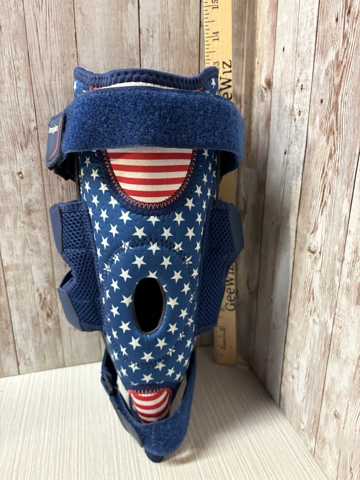 Omples USA Flag Hinged Knee Brace- Knee Pain for Meniscus Tear XL FREE SHIP