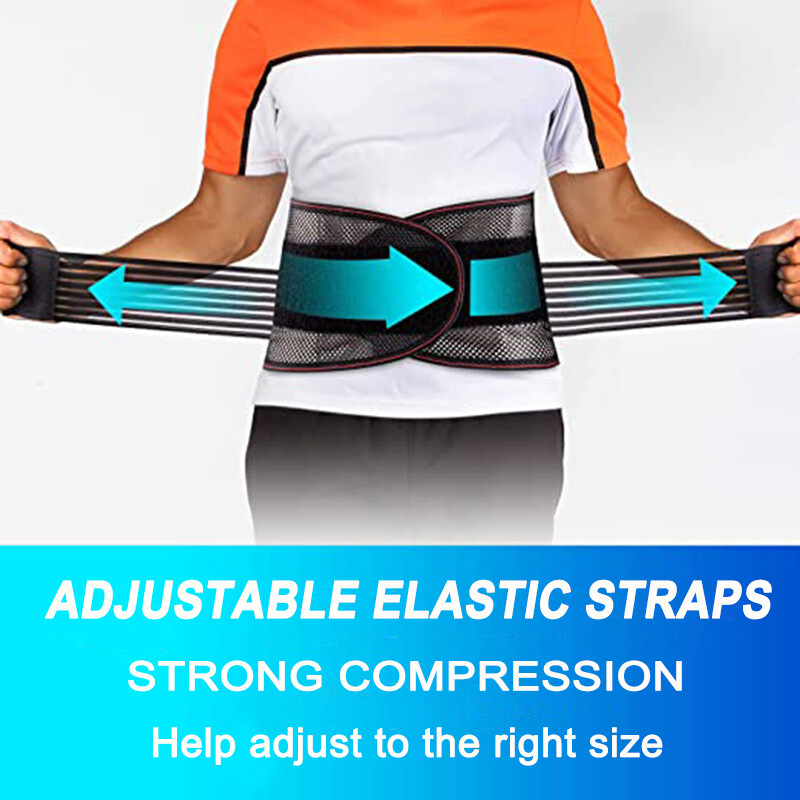 Adjustable Lumbar Lower Back Support Belt Brace Wrap Pain Relief Band Men Women