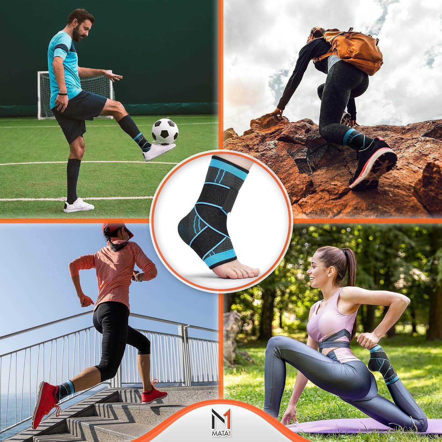Stylish Compression Ankle Sleeve for Men and Women – Supports Plantar Fasciitis