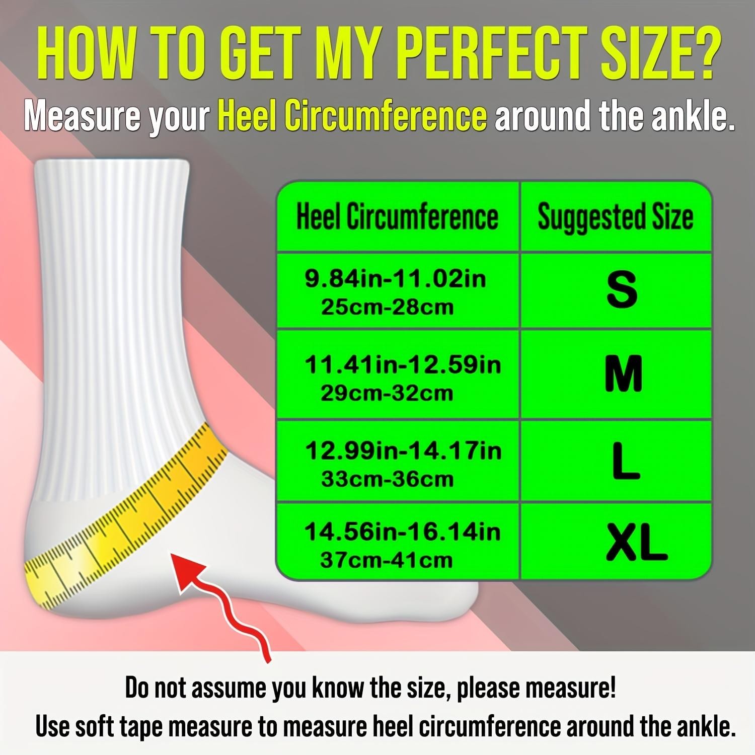 Ankle Brace Compression Sleeve Plantar Fasciitis Arch Support Foot Pain Relief