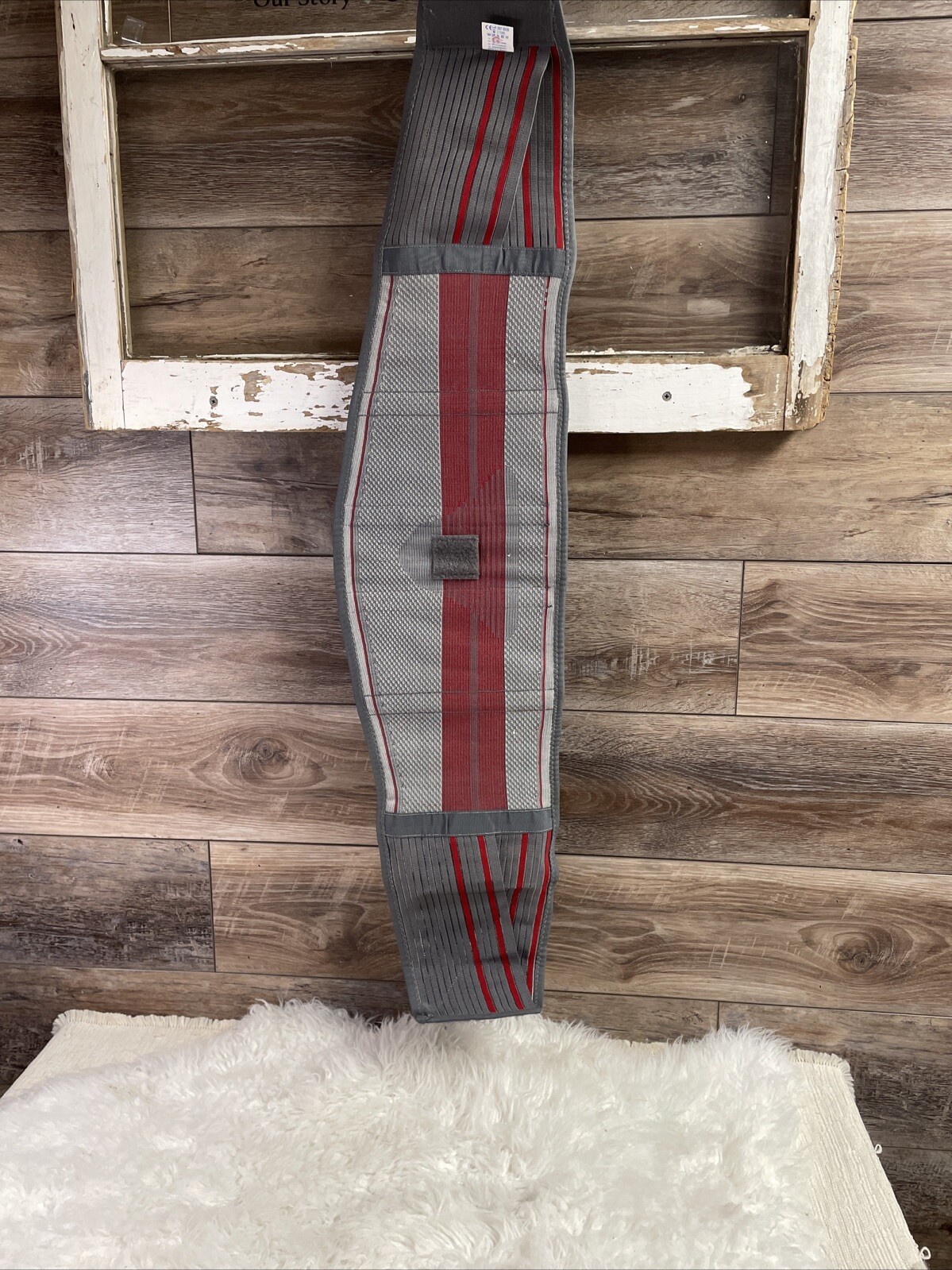 ORTONYX KB724 Gray Red Ergonomic Design Lumbar Support Belt Size XXL