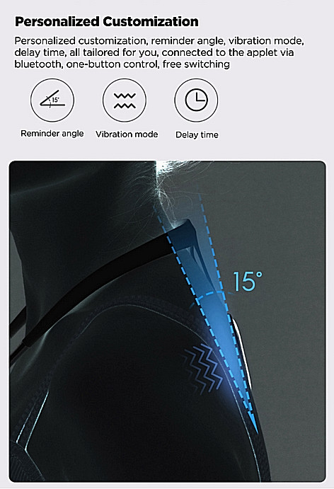 Hipee Smart Posture Corrector Device Adult Realtime Straight Back APP Monitoring