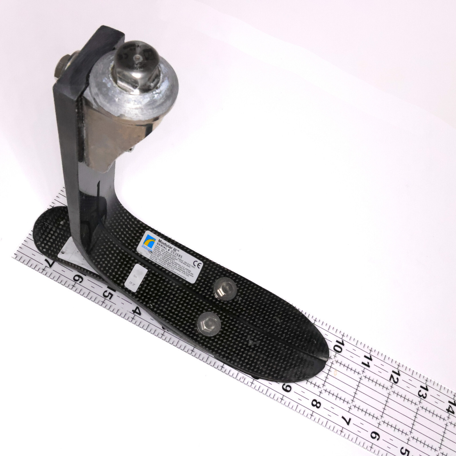 OSSUR MODULAR III HIGH PROFILE PROSTHETIC FOOT PYRAMIDAL Ht=9.7″ Sz 27 CAT 5L