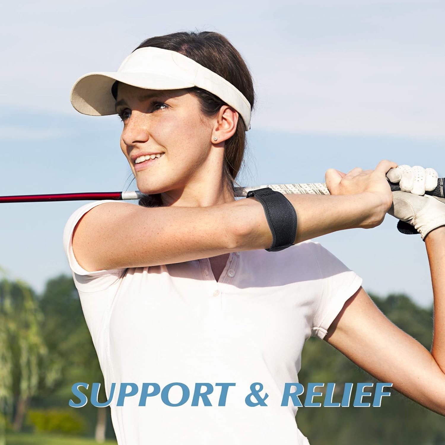Breathable Elbow Support Strap – Pain Relief for Tennis, Golf & Weightlifting