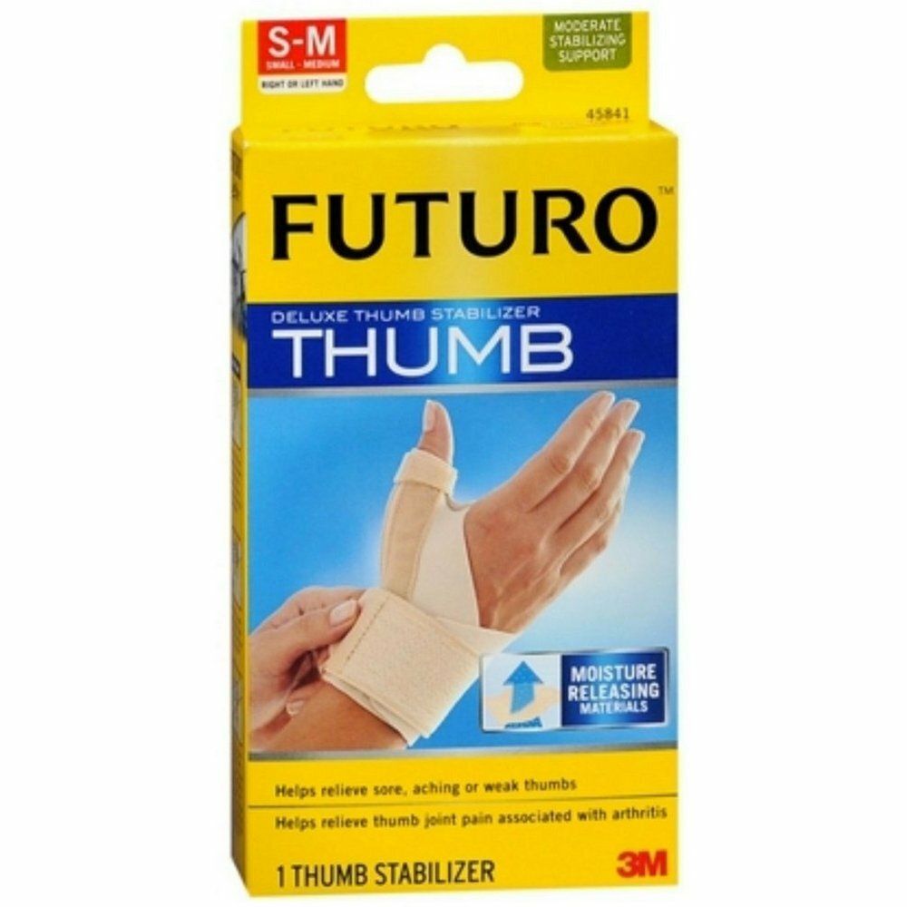 3M Futuro Thumb Deluxe Stabiliser Relieve Joint Pain BEIGE Small – Medium