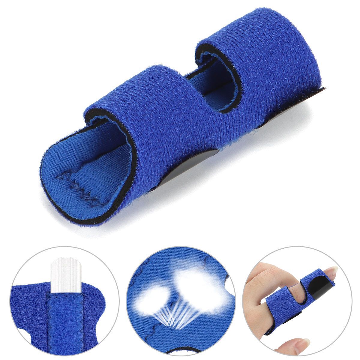 2 PCS Finger Trigger Splint Straightener Brace Support Protector Pain Relief New