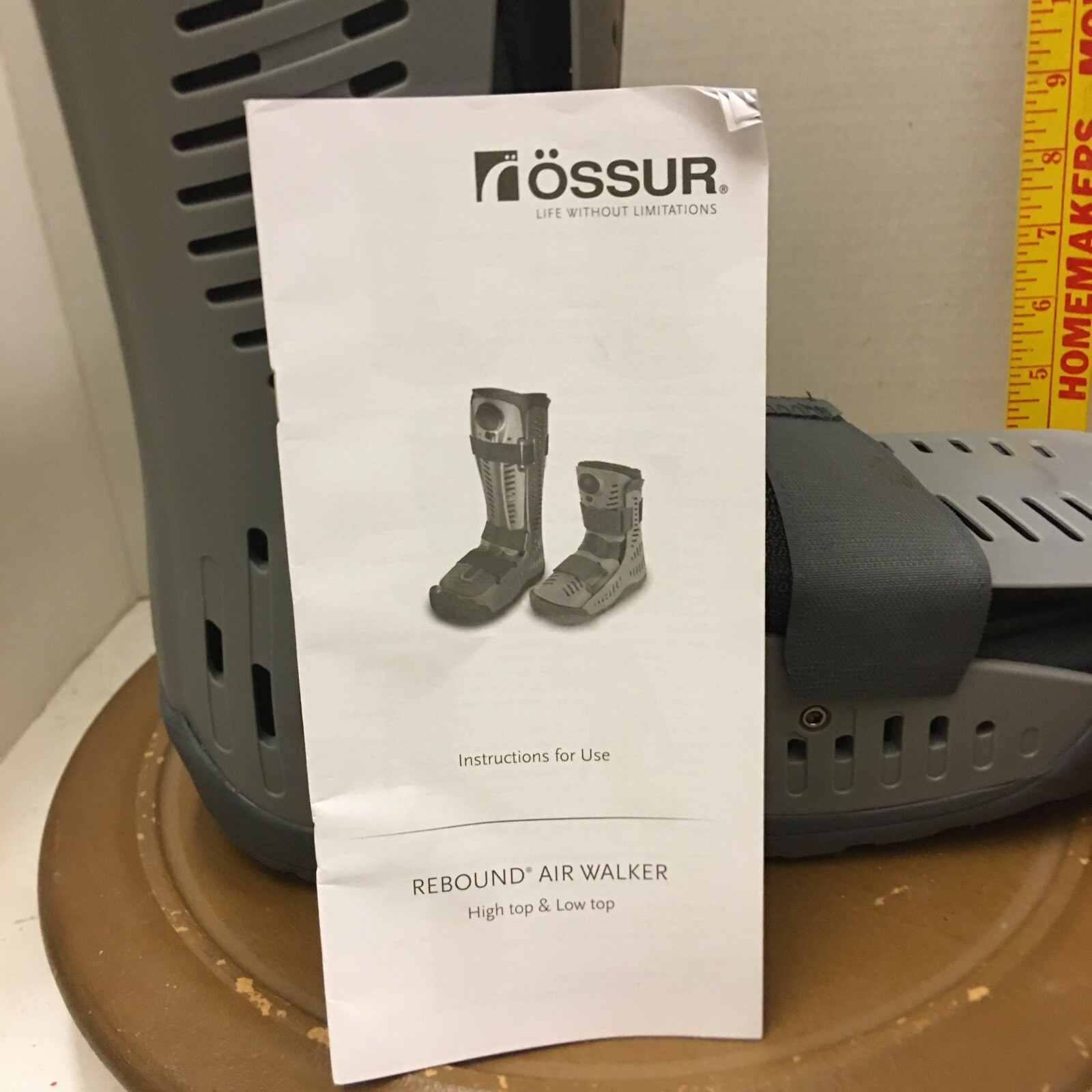 Ossur Rebound Air Walker Boot Med Compression Adjustable Straps 16″ euc a 061