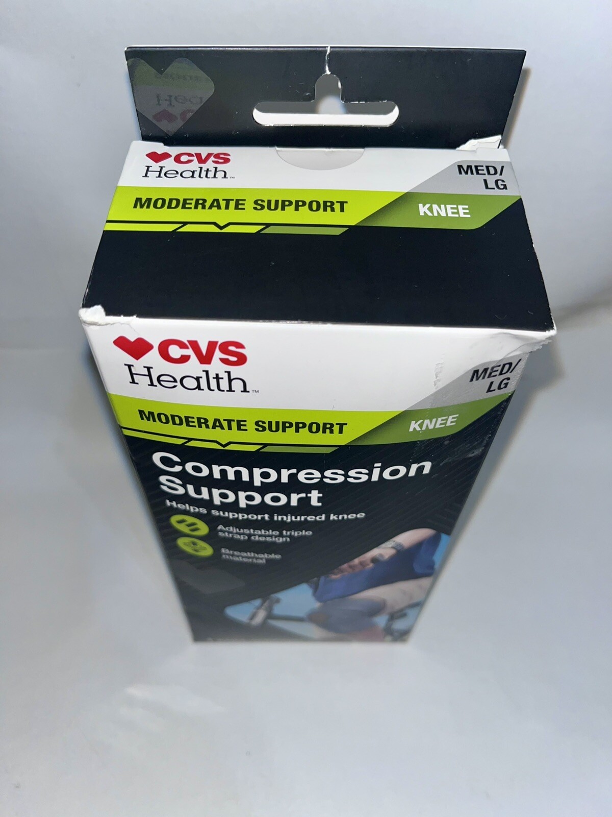 CVS Health Compression Knee Support Breathable Material Size Med/Lg