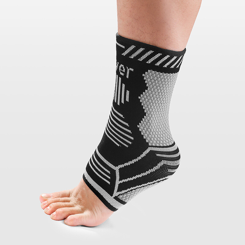 Silver Ankle Brace Compression Sleeve Support Socks Foot Fasciitis Pain Relief