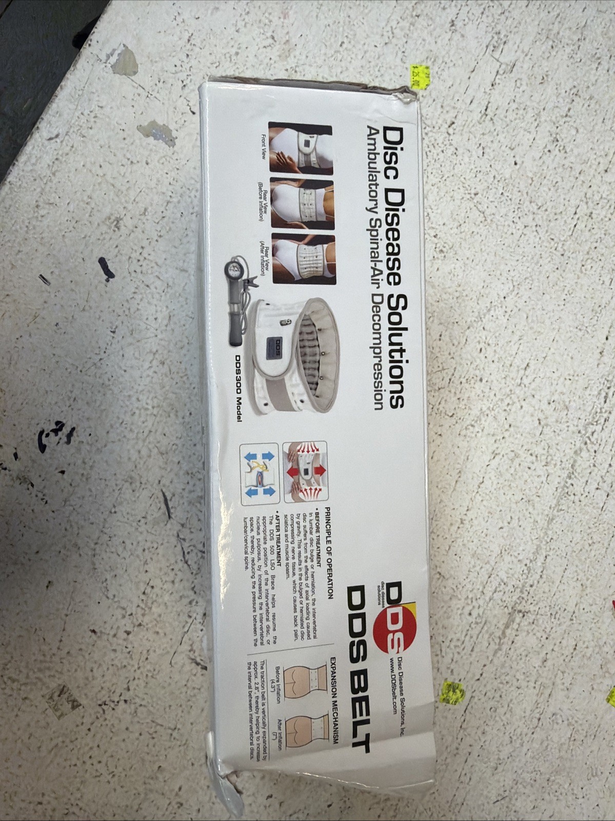 DDS Belt DDS 300 Back Decompression Belt Pneumatic Lumbar Size Medium