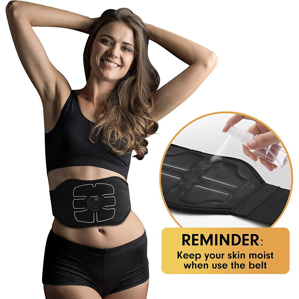 Abdominal EMS Muscle Stimulator Belt Electric ABS Fitness Toning Trainer Sticker