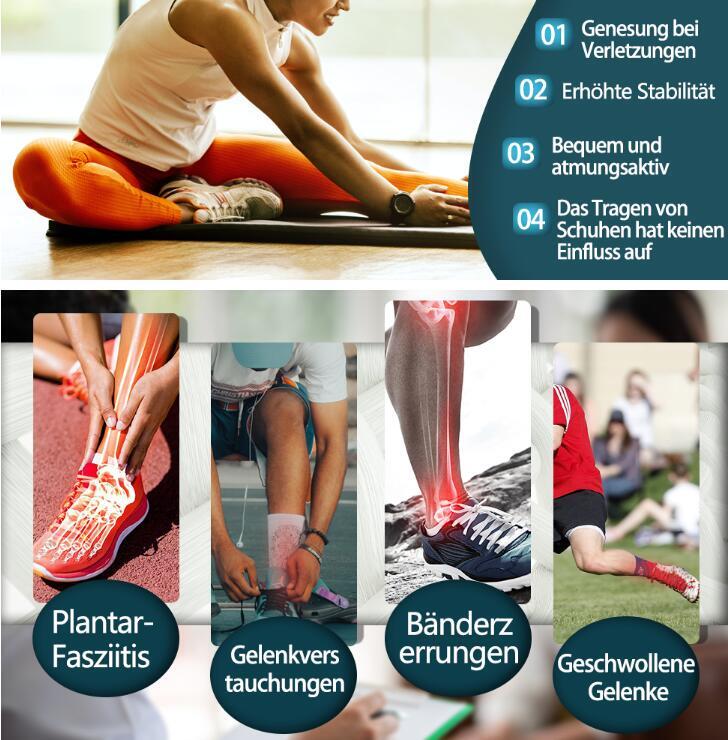 Ankle Support Brace Copper Compression Sleeve Socks Foot Pain Relief Sport Wrap