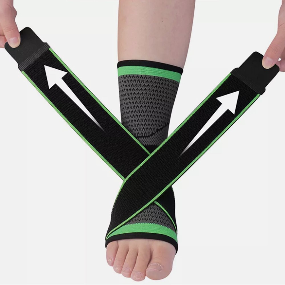 Ankle Brace Compression Sleeve Support Plantar Fasciitis Pain Relief Foot Wrap
