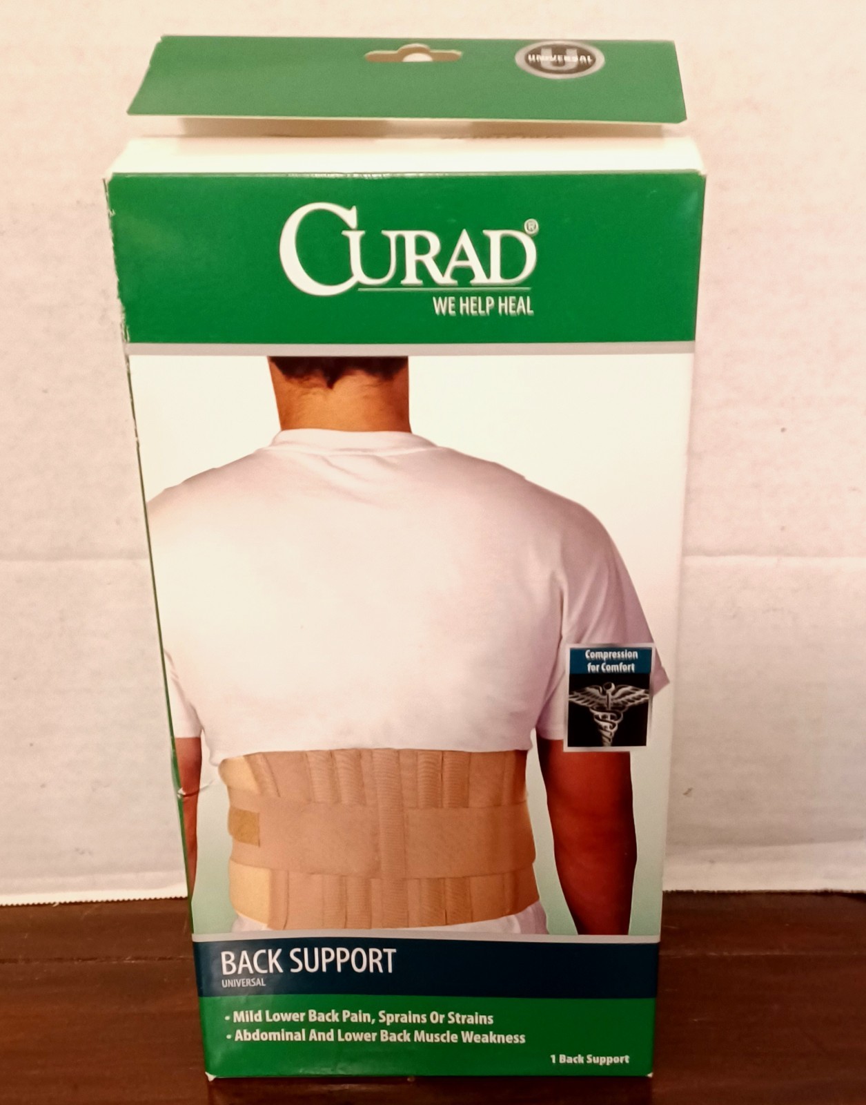 Curad Back Support Universal and Back Support Belt Waist Trainer