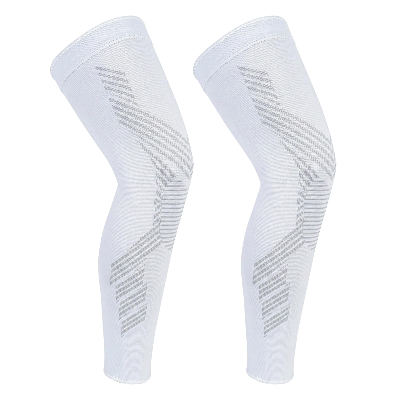NuCamper Full Leg Compression Sleeves for Men and Women,2 Pack Legs Sleeves L…