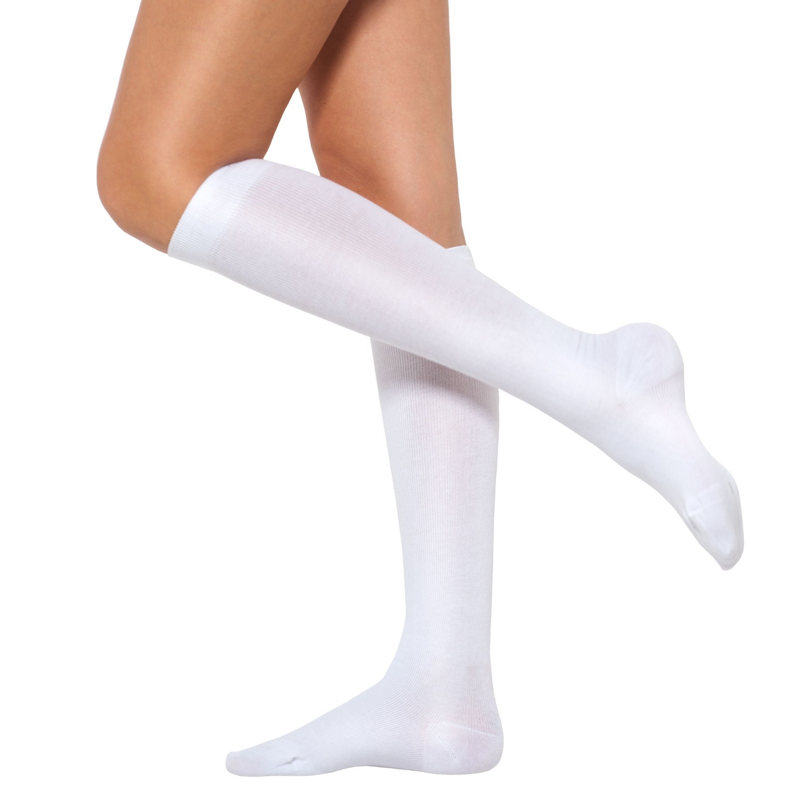 Cotton Compression Socks 15-20 (EU 18-22) mmHg Support Stockings for Men & Women
