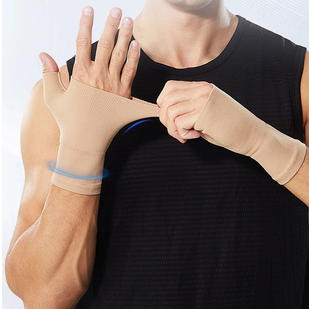 1Pair Compression Wrist Thumb Support Brace Strap Tenosynovitis Arthritis Gloves