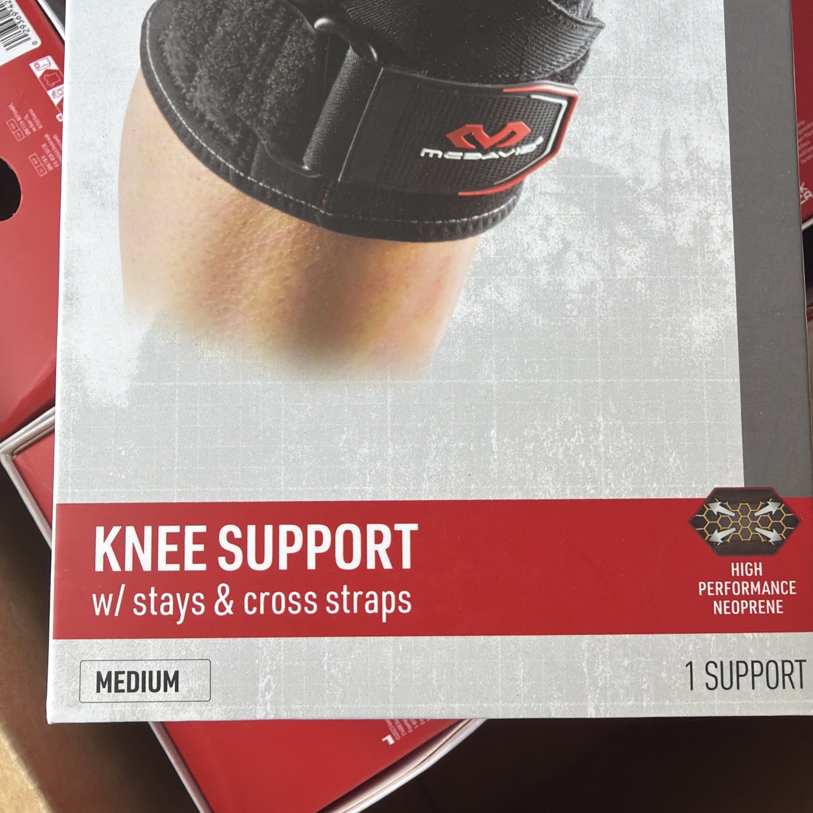 Mcdavid Level 2 Knee support stays & cross straps size medium 14-15”