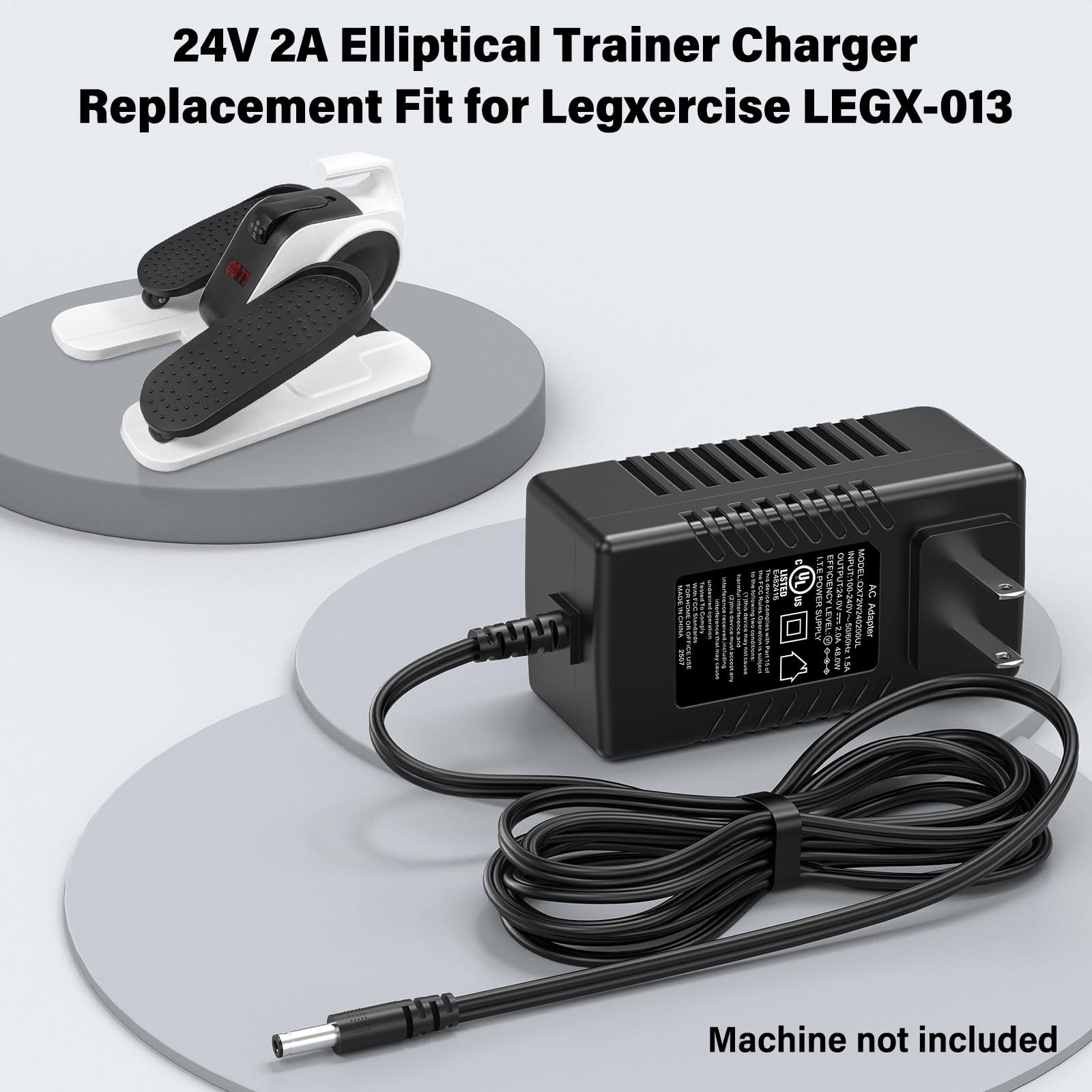 24V Leg Exerciser Charger Replacement Fit for LegXercise Ellipse Motorized…