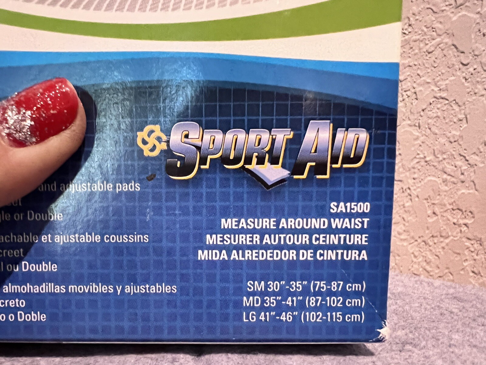 Sportaid Hernia Belt White Large (41″ to 46″)