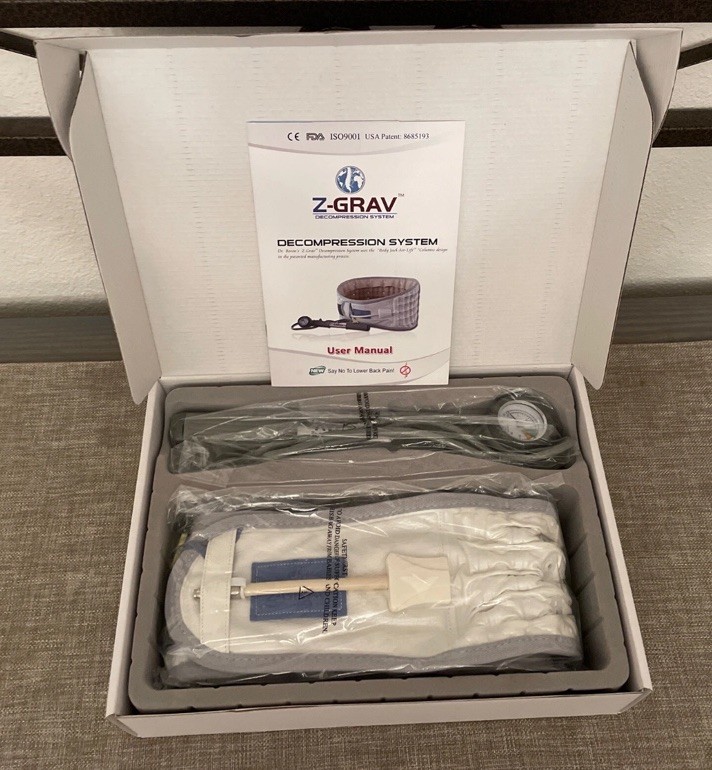 NEW! Z-Grav Spinal Decompression System Lumbar Belt For Back Pain Relief Sz. Lg