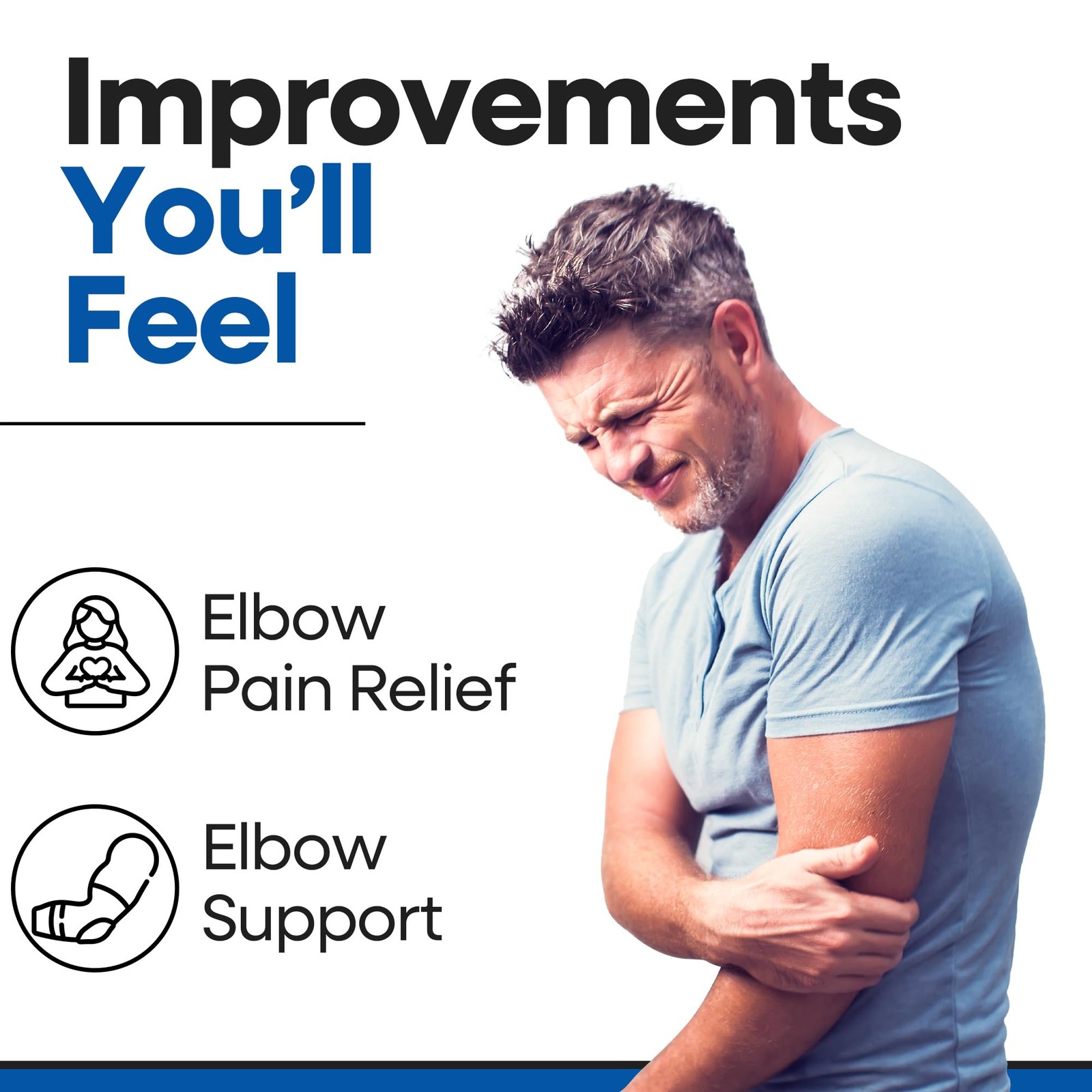 Soft Elbow Pad For Bursitis & Elbow Tendonitis Relief Wrap | Padded Compressi…