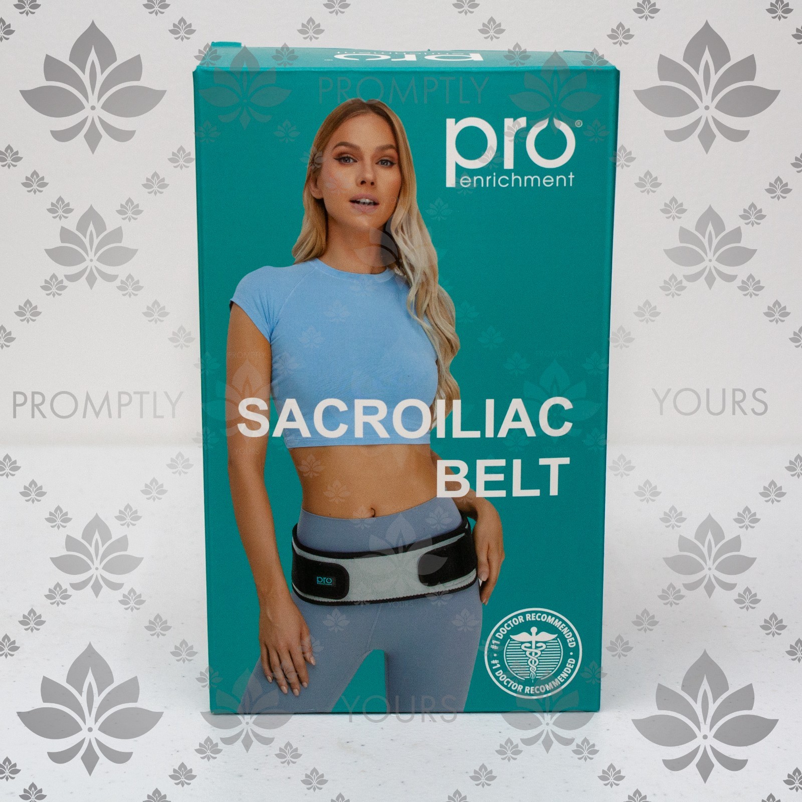 Sacroiliac Hip SI Joint Belt Hip Brace Support – XL/Grey