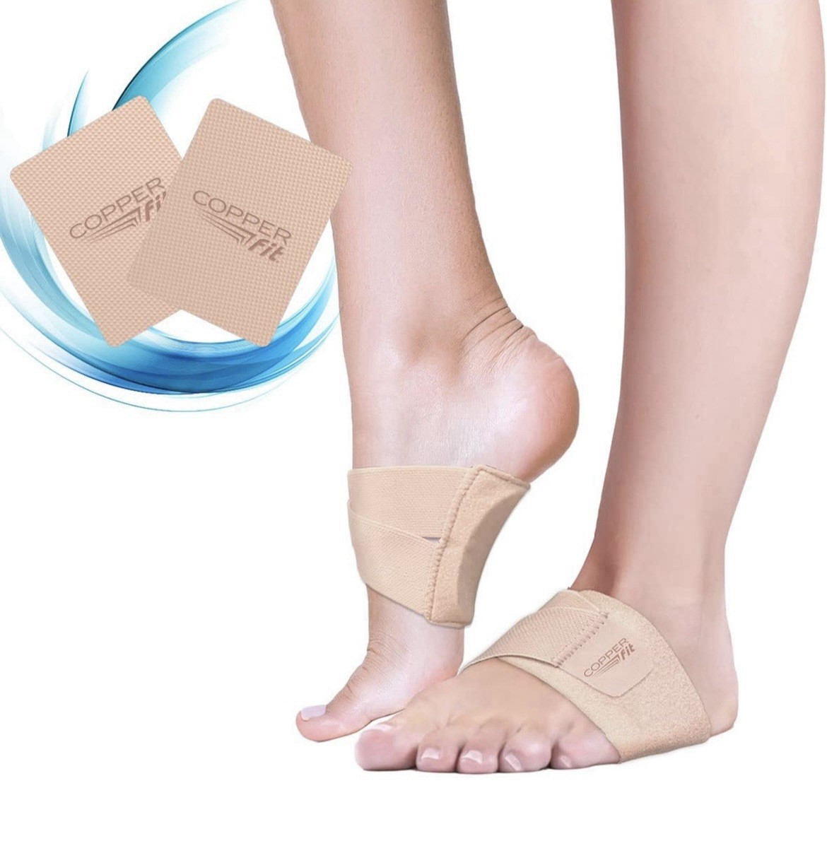 Copper Fit Health + Arch Relief Plus Orthotic Support. Adjustable Compression