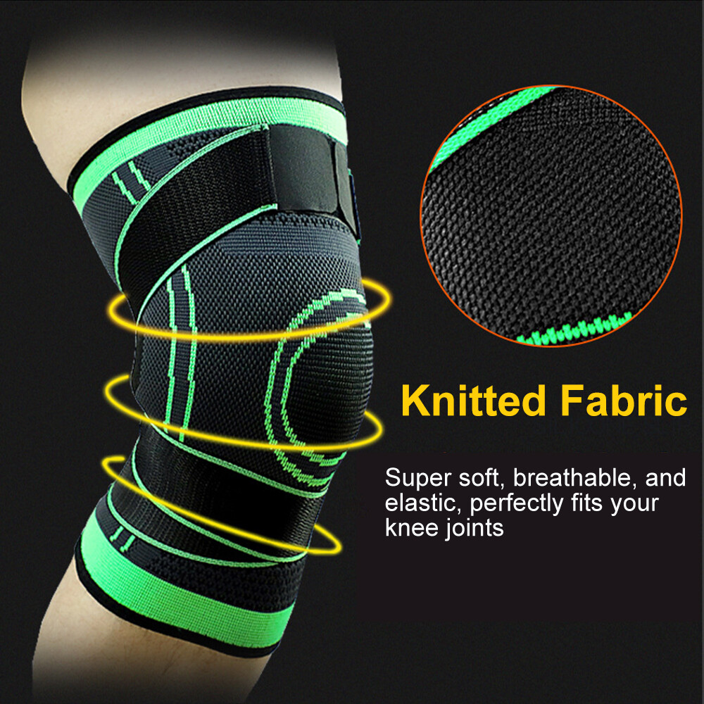 1pc Sports Knee Pad Breathable Adjustable Knee Support Kneecap U3L2