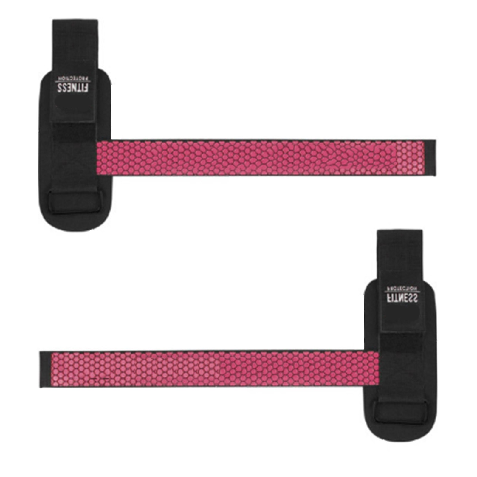2PCS Anti Slip Weightlifting Wrist Strap For Fitness Black SCIT