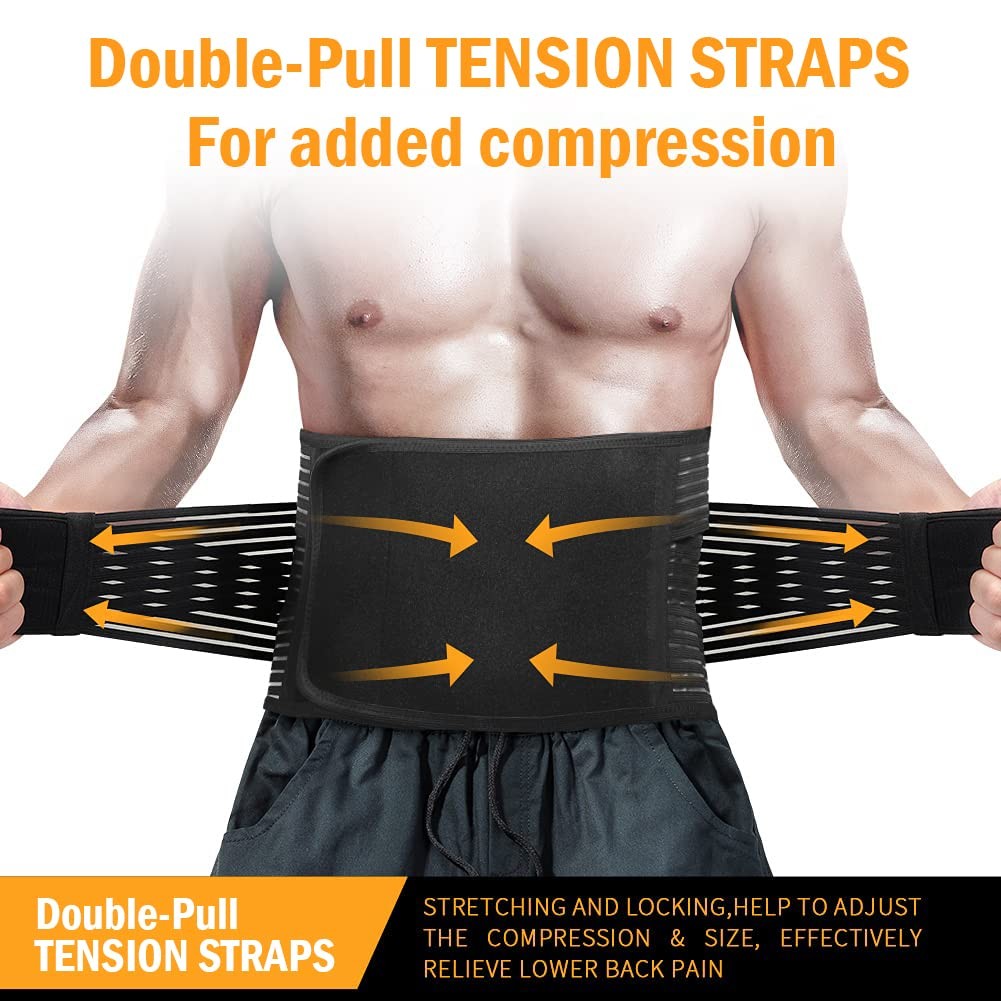 Back Brace Support Belt with Inflatable Lumbar Pad – Extra Support for Lower …