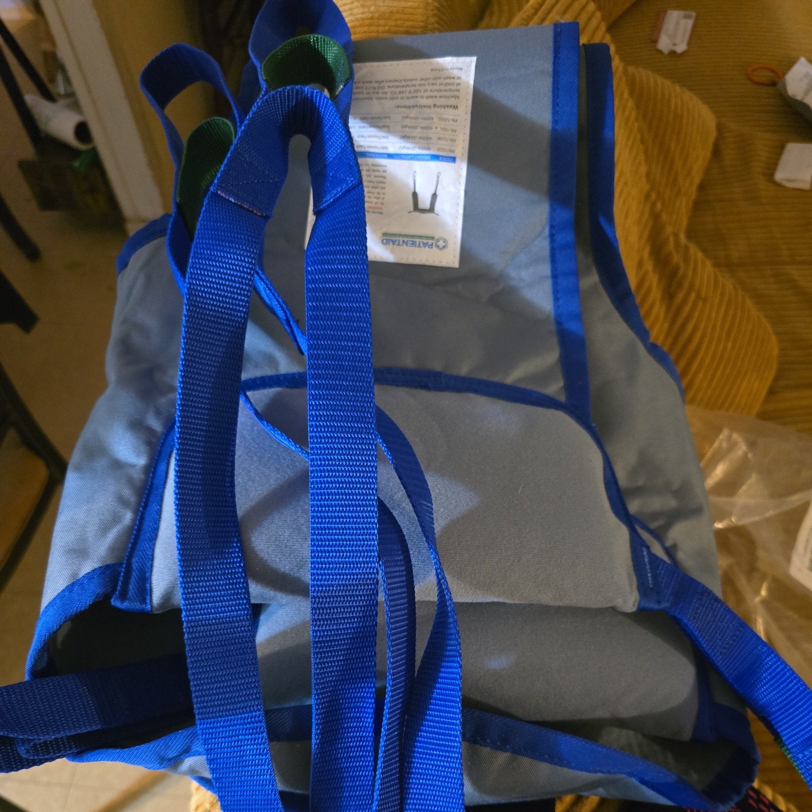 NEW! Patient Aid Padded U-Sling w/o Head Support Unisex Size: L 450lb Capacity
