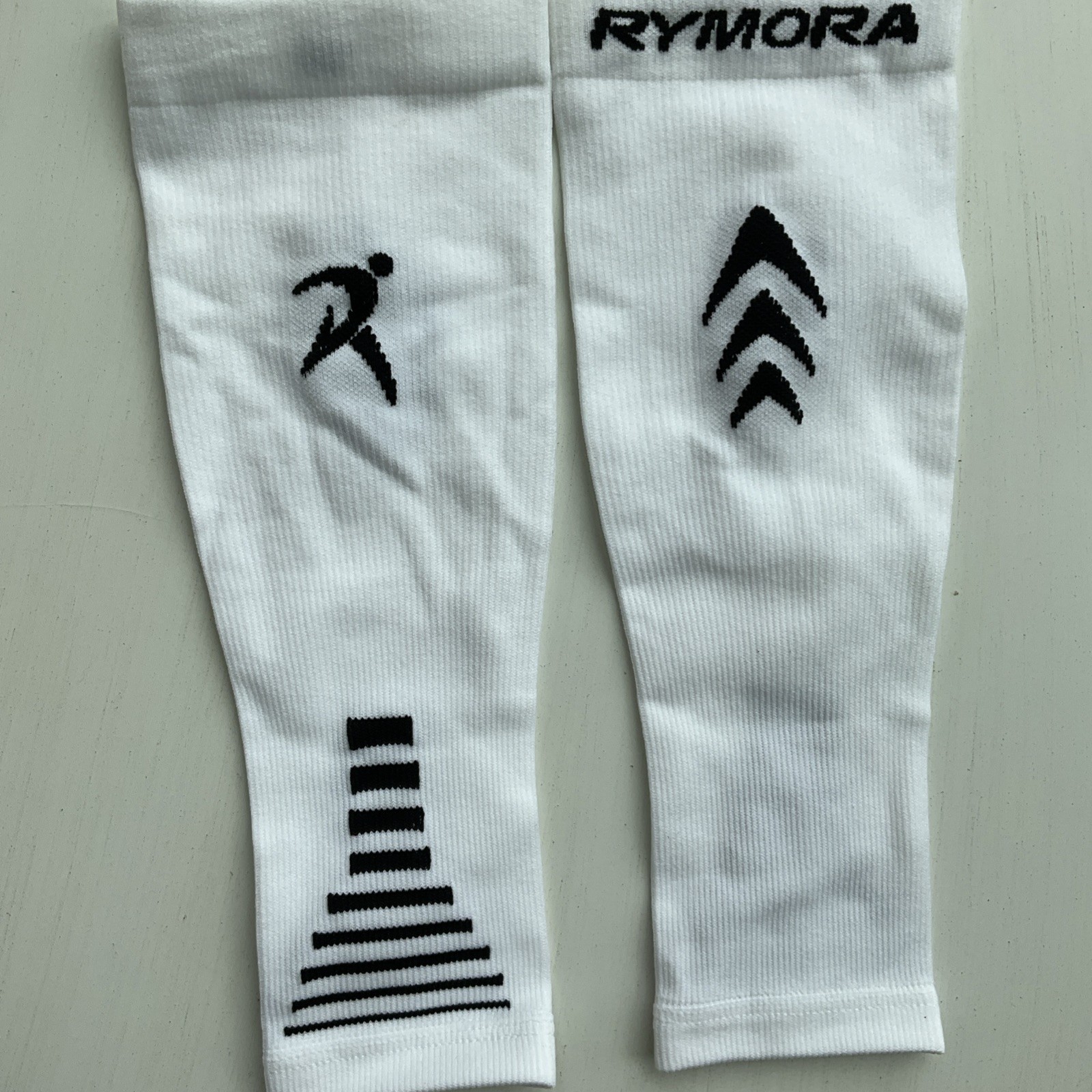 Rymora Calf Compression Sleeves White Running Recovery Sports Calf Socks New