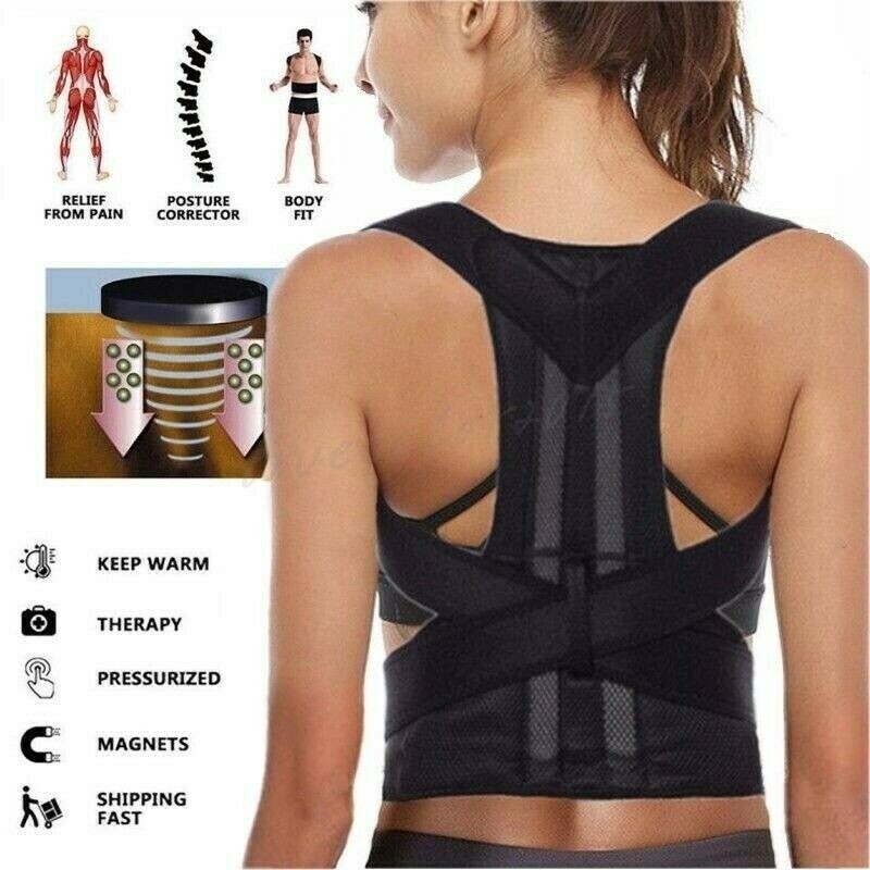 Heavy Duty Lift Lumbar Lower Back Waist Support Belt Brace Suspenders for Work