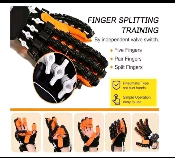 Rehabilitation Robot Gloves Finger Exerciser for Hand Stroke Hemiplegia Patients