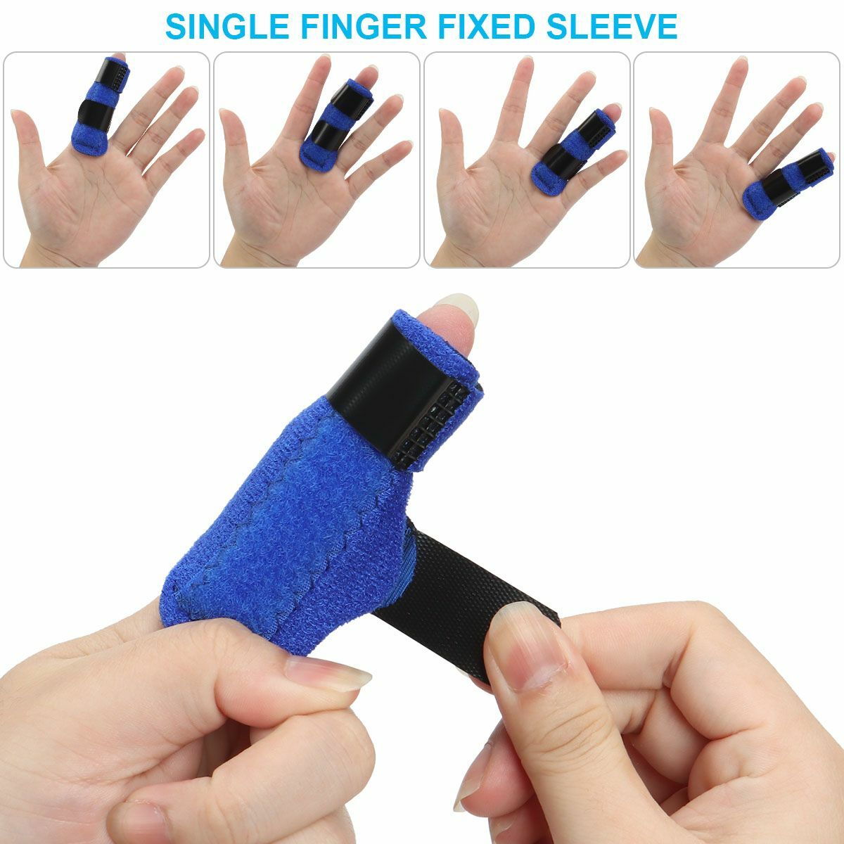 Finger Adjustable Trigger Splint Straightener Corrector Support Brace Protector
