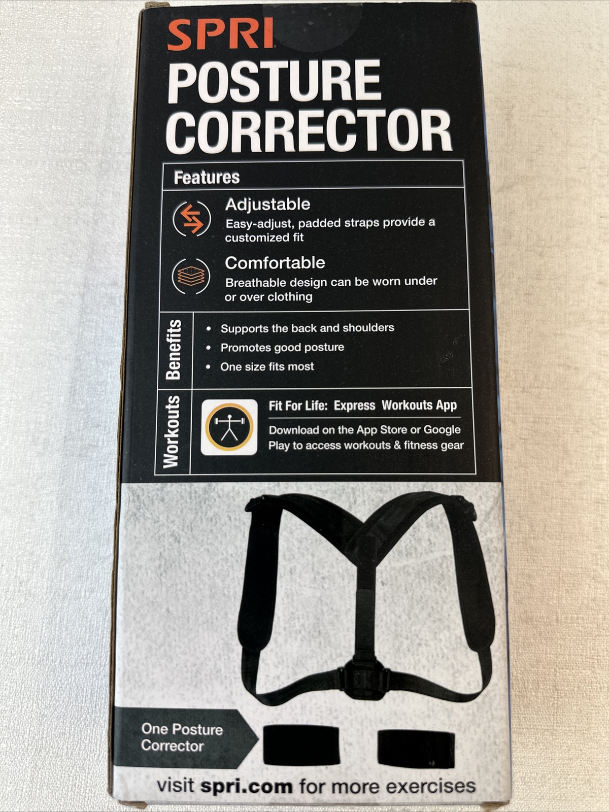 SPRI POSTURE CORRECTOR ,Promotes good posture NEW SEALED
