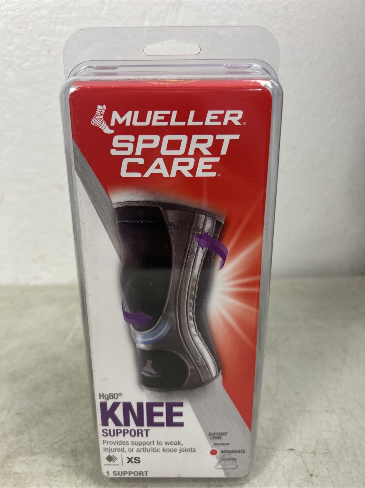 Mueller Hg80 Knee Support Sleeve Xtra Small