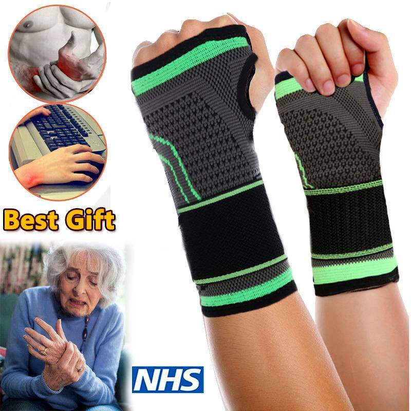Elastic Compression Wrist Support Brace for Carpal Tunnel Arthritis Sprain Pain