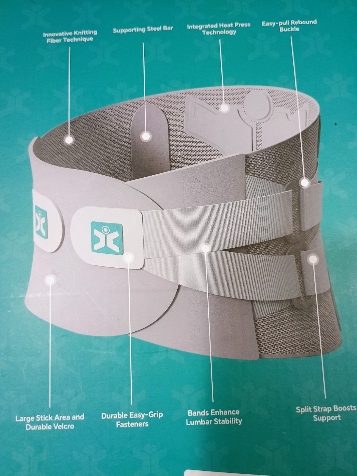 2XL Adjustable Back Support Brace XPF-1000 New in Box Lower Back SupportD XXL