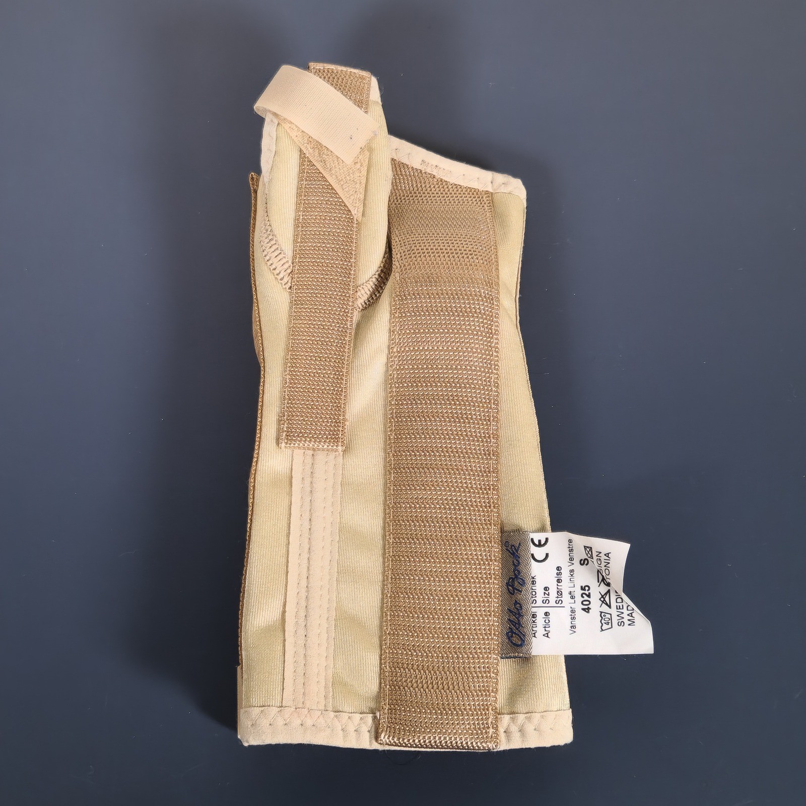 Otto Bock Left Wrist Brace Small Tan Swedish Design Support Splint